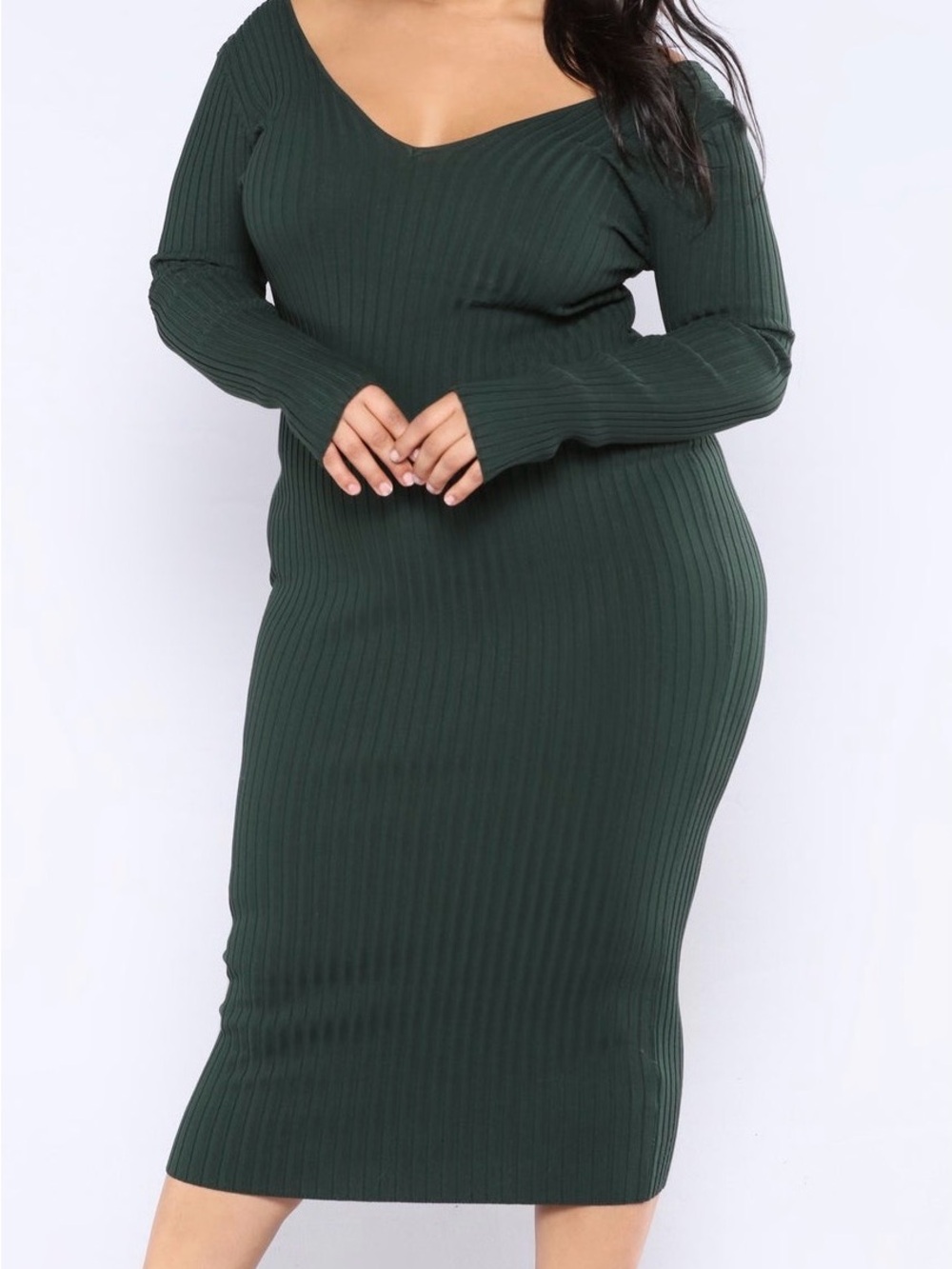 Knit Ribbed Dress - Picture 3 of 5